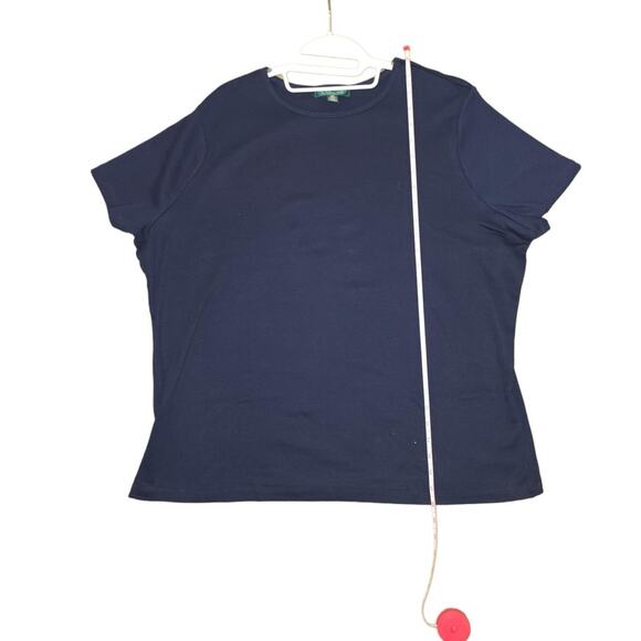 Ralph Lauren WOMENS Navy blue T shirt 3xl‎ - Picture 2 of 6